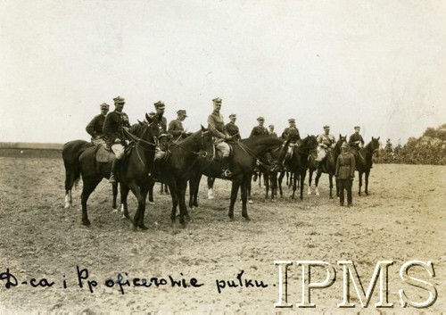 1922-1925, Lwów, Polska.
Dowódca 14 Pułku Ułanów - płk Konstanty Przeździecki z oficerami.
Fot. NN, Instytut Polski i Muzeum im. gen. Sikorskiego w Londynie