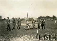 15.08.1927, Lwów, Polska.
Święto Żołnierza, na zdjęciu: por. Jan Pniewski, por. Antoni Smodlibowski, por. Stanisław Kałusowski, ułan NN, wachm. Polak, wachm. Stawiszewski, wachm. Jan Lipniewski.
Fot. NN, Instytut Polski i Muzeum im. gen. Sikorskiego w Londynie