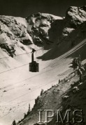 1936-1939, Tatry, Polska.
Kolejka linowa na Kasprowy Wierch.
Fot. NN, Instytut Polski i Muzeum im. gen. Sikorskiego w Londynie