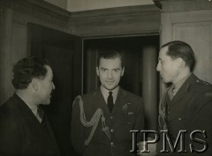 1941-1946, Wielka Brytania.
Oficerowie Polskich Sił Powietrznych: (od prawej) major Pustowski i kapitan Tyszkiewicz.
Fot. NN, Instytut Polski i Muzeum im. gen. Sikorskiego w Londynie