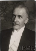 lata 20-te, Warszawa, Polska.
Prezydent Ignacy Mościcki, portret.
Fot. Zakład Fotograficzny A. Masłowski – Hotel Bristol, Warszawa, Instytut Polski im. Gen. Sikorskiego w Londynie [teczka nr 105 – Ignacy Mościcki, prezydent RP]