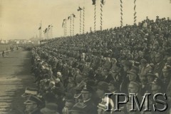 06.10.1933, Kraków, Polska.
Święto Jazdy Polskiej w 250 rocznicę Odsieczy Wiedeńskiej. Publiczność zgromadzona na trybunach.
Fot. NN, Instytut Polski i Muzeum im. gen. Sikorskiego w Londynie