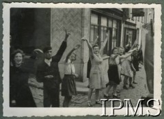 1944, Francja.
1 Dywizja Pancerna podczas walk w Europie Zachodniej. Podpis oryginalny: 