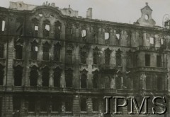 1939, Warszawa, Polska.
Kamienica przy pl. Krasińskich 6/8/10 róg Nowiniarskiej 1/3/5.
Fot. NN, Instytut Polski i Muzeum im. gen. Sikorskiego w Londynie [szuflada P1]