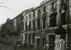 1939, Warszawa, Polska.
Zniszczona zabudowa ulicy Nowowiniarskiej
Fot. NN, Instytut Polski i Muzeum im. gen. Sikorskiego w Londynie [szuflada P1]