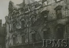 1939, Warszawa, Polska.
Zniszczona zabudowa ulicy Zielnej.
Fot. NN, Instytut Polski im. Gen. Sikorskiego w Londynie. [szuflada P1]