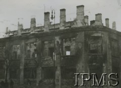 1939, Warszawa, Polska.
Zniszczona zabudowa ulicy Siennej
Fot. NN, Instytut Polski im. Gen. Sikorskiego w Londynie. [szuflada P1]