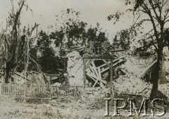 1939, Gdańsk-Westerplatte, Polska.
Zniszczenia wojenne. 
Fot. NN, Instytut Polski im. Gen. Sikorskiego w Londynie. [szuflada P1]