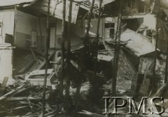 1939, Otwock, Polska.
Willa zniszczona w czasie bombardowania.
Fot. NN, Instytut Polski i Muzeum im. gen. Sikorskiego w Londynie [szuflada P1]