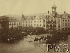 10.02.1920, Wejherowo, Polska.
Uroczystości na rynku miasta z udziałem żołnierzy Legionów Polskich
Fot. NN, Instytut Polski i Muzeum im. gen. Sikorskiego w Londynie