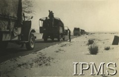 Marzec 1942, Irak.
Powrót żołnierzy Samodzielnej Brygady Strzelców Karpackich z pustyni.
Fot. Wiśniewski, Instytut Polski i Muzeum im. gen. Sikorskiego w Londynie [pudło - różne]