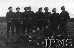 Lata 40., Wielka Brytania.
Pluton rozpoznawczy.
Fot. NN, Instytut Polski i Muzeum im. gen. Sikorskiego w Londynie [teczka luzem Januszajtis].
