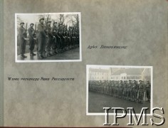 8.11.1940, Dunfermline, Szkocja, Wielka Brytania.
Załoga Pociągu Pancernego nr 4 na zbiórce w dniu wizyty prezydenta Władysława Raczkiewicza.
Fot. NN, Dziennik działań Pociągu Pancernego 