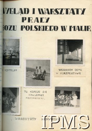 1943, Malir, Indie.
Obóz przejściowy dla polskich uchodźców. Na zdjęciach m.in. sala szpitalna, weranda jednego z domów oraz kobiety uczestniczące w warsztatach krawieckich.
Fot. NN, Kronika osiedla polskiego Valivade-Kolhapur, Indie, tom I, Instytut Polski i Muzeum im. gen. Sikorskiego w Londynie