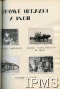 1943-1947, Valivade-Kolhapur, Indie.
Osiedle dla polskich uchodźców. Grupa hinduskich dzieci, Hindusi jadący na wozie zaprzężonym w bawoły oraz bazar w Valivade.
Fot. NN, Kronika osiedla polskiego Valivade-Kolhapur, Indie, tom I, Instytut Polski i Muzeum im. gen. Sikorskiego w Londynie