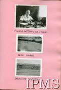 1946, Valivade-Kolhapur, Indie.
Osiedle dla polskich uchodźców. Tłumacz Referatu Kulturalno-Oświatowego pan Birar przy pracy w swoim gabinecie oraz widok na obóz, w tym budynki zniszczone na skutek burzy.
Fot. NN, Kronika osiedla polskiego Valivade-Kolhapur, Indie, tom II, Instytut Polski i Muzeum im. gen. Sikorskiego w Londynie