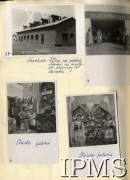 1942-1945, Karachi, Indie.
Obóz przejściowy dla polskich uchodźców. Budynek, w którym zlokalizowano kuchnię oraz stoisko Polaków z obozu przejściowego dla uchodźców na wystawie wojennej.
Fot. NN, Kronika osiedla polskiego Valivade-Kolhapur, Indie, tom III, Instytut Polski i Muzeum im. gen. Sikorskiego w Londynie