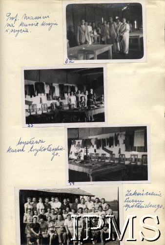 1943-1947, Valivade-Kolhapur, Indie.
Osiedle dla polskich uchodźców. Wystawa kursu trykotarskiego oraz zakończenie kursu spółdzielczego.
Fot. NN, Kronika osiedla polskiego Valivade-Kolhapur, Indie, tom III, Instytut Polski i Muzeum im. gen. Sikorskiego w Londynie