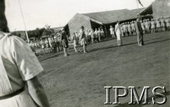 1943-1947, Valivade-Kolhapur, Indie.
Osiedle dla polskich uchodźców. Apel harcerski.
Fot. NN, Kronika osiedla polskiego Valivade-Kolhapur, Indie, tom III, Instytut Polski i Muzeum im. gen. Sikorskiego w Londynie