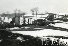 Marzec 1944, Campolieto, Włochy.
Fragment miasta, w którym stacjonował 15 Wileński Batalion Strzelców 