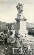 Maj 1944, Viticuso, Włochy.
Widok na opuszczone miasteczko.
Fot. NN, Kronika 15 Wileńskiego Batalionu Strzelców 