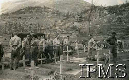 Maj 1944, Acquafondata, Włochy.
Żołnierze 15 Wileńskiego Batalionu Strzelców 
