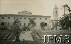 Lipiec 1944, Monte Polesco, Włochy.
Widok na pałac. Miasteczko zostało zdobyte przez 15 Wileński Batalion Strzelców 