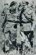 Lipiec 1944, Włochy.
Dowódca 2 Korpusu Polskiego generał Władysław Anders (z lewej) i dowódca Sił Sprzymierzonych we Włoszech generał Harold Alexander.
Fot. NN, Kronika 15 Wileńskiego Batalionu Strzelców 