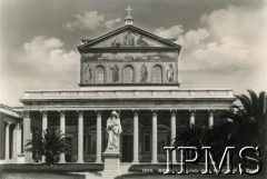 Wrzesień 1944, Rzym, Włochy.
Bazylika św. Pawła za Murami.
Fot. NN, Kronika 15 Wileńskiego Batalionu Strzelców 