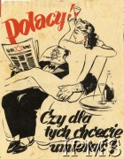 1944, Włochy.
Propagandowa ulotka niemiecka skierowana do polskich żołnierzy walczących we Włoszech nakłaniająca do dezercji i obiecująca rychły powrót do domu. Ulotka zredagowana przez SS-Standarte 