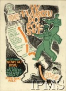 31.12.1944, Castrocaro, Włochy.
Kartka z życzeniami noworocznymi żołnierzy 5 Wileńskiej Brygady Piechoty pokazująca szlak bojowy przez Półwysep Apeniński, miejsca walk z Niemcami.
Fot. NN, Kronika 15 Wileńskiego Batalionu Strzelców 