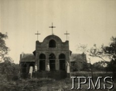 1943-1946, Masindi, Uganda.
Osiedle dla polskich uchodźców. Budynek kościoła.
Fot. NN, kolekcja: Osiedla polskie w Afryce, Instytut Polski i Muzeum im. gen. Sikorskiego w Londynie