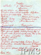 1942-1943, Masindi, Uganda.
Kronika Publicznej Szkoły Powszechnej nr 3 z lat 1942-1943, program jasełek odbywających się 10 stycznia 1943 roku.
Instytut Polski i Muzeum im. gen. Sikorskiego w Londynie
