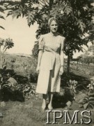 24.12.1944, Masindi, Uganda.
Osiedle dla polskich uchodźców. Na zdjęciu M. Kułakowska.
Fot. NN, kolekcja: Osiedla polskie w Afryce, Instytut Polski i Muzeum im. gen. Sikorskiego w Londynie