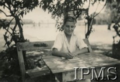 Czerwiec 1944, Makindu, Brytyjska Afryka Wschodnia.
Czesław Gołębiowski, uczeń szkoły morskiej.
Fot. NN, kolekcja: Osiedla polskie w Afryce, Instytut Polski i Muzeum im. gen. Sikorskiego w Londynie