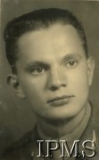 Lata 40., prawdopodobnie Włochy.
Portret Stanisława Kanczesa. Podpis na odwrocie zdjęcia: 