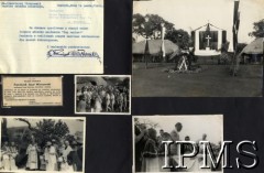 1943-1944, Masindi, Uganda.
Osiedle dla polskich uchodźców. Ołtarz ustawiony z okazji śmierci premiera i Naczelnego Wodza polskich Sił Zbrojnych generała Władysława Sikorskiego; uroczystość pierwszej komunii świętej, z udziałem ks. biskupa Lacourssiere, ks. Winczowskiego, o. Piekarczyka; procesja wielkanocna oraz poświęcenie sztandaru szkoły nr 3. 
Fot. NN, kolekcja: Osiedla polskie w Afryce, Instytut Polski i Muzeum im. gen. Sikorskiego w Londynie