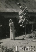 1945, Rongai, Kenia. 
Osiedle dla polskich uchodźców. M. Kułakowska przy słoneczniku. 
Fot. NN, kolekcja: Osiedla polskie w Afryce, Instytut Polski i Muzeum im. gen. Sikorskiego w Londynie