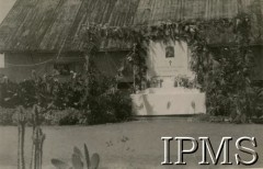 1946, Rongai, Kenia. 
Osiedle dla polskich uchodźców. Ołtarz przygotowany na uroczystość Bożego Ciała. Znajdował się koło domu księdza Górki, przystrajali go państwo Niedopytalsy i uczniowie klasy VII. Napis pod krzyżem: 