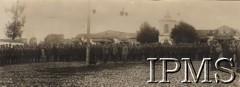 1919, brak miejsca.
Wojna polsko-bolszewicka. 1 batalion 22 pułku piechoty.
Fot. NN, Instytut Polski im. gen. Sikorskiego w Londynie [Kolekcja nr 80 - ppłk. dypl. Jerzy Grobicki, szef sztabu 9 D.P. - Walki 9 Dywizji Podlaskiej o Pińsk i Łuniniec w 1919]