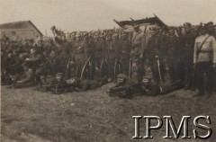 1919, brak miejsca.
Wojna polsko-bolszewicka. Drużyna c.k.m. 4 szwadronu 2 pułku ułanów.
Fot. NN, Instytut Polski im. gen. Sikorskiego w Londynie [Kolekcja nr 80 - ppłk. dypl. Jerzy Grobicki, szef sztabu 9 D.P. - Walki 9 Dywizji Podlaskiej o Pińsk i Łuniniec w 1919]