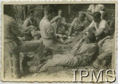 1944, Włochy.
2 Korpus Polski podczas kampanii włoskiej. Podpis oryginalny: 