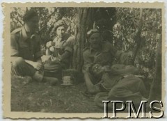 1944, Włochy.
2 Korpus Polski podczas kampanii włoskiej. Podpis oryginalny: 