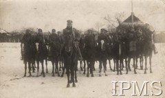 1920, brak miejsca.
Szwadron 1 Pułku Ułanów Krechowieckich.
Fot. NN, Instytut Polski im. Gen. Sikorskiego w Londynie [Album nr inw. 415 - 1 pułku ułanów Krechowieckich]