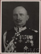 1920-1939, Polska.
Gen. dyw. Juliusz Rómmel - inspektor armii (od 1929 r.), portret w mundurze.
Fot. NN, Instytut Polski im. Gen. Sikorskiego w Londynie [album 4-B1]