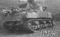 Maj 1944, Cassino, Włochy.
Bitwa pod Monte Cassino, czołg 2 Korpusu 