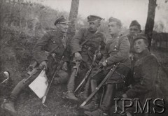 1919, brak miejsca.
Żołnierze 3 Pułku Strzelców Konnych, I Dywizjon (b. Szwadron Żandarmerii Konnej).
Fot. NN, Instytut Polski im. Gen. Sikorskiego w Londynie [kolekcja 240/111]