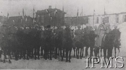 1919-1920, Rosja.
Wojna domowa w Rosji - żołnierze1 Pułku Ułanów V Dywizji Syberyjskiej.
Fot. NN, Instytut Polski im. Gen. Sikorskiego w Londynie [kolekcja 240/77]