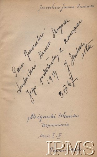 1964, Poznań, Polska.
Strona tytułowa wspomnień Jarosława Sucharskiego pt. 