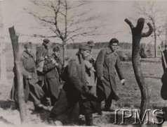 Kwiecień 1944, Nowogródek, Komisariat Rzeszy Wschód, III Rzesza Niemiecka. 
Polscy partyzanci prowadzą grupę węgierskich jeńców. 
Fot. NN, Instytut Polski im. Gen. Sikorskiego w Londynie [Kolekcja nr 82/71 - Armia Krajowa IV-V 1944]